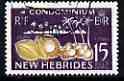 New Hebrides - English 1963-72 Copra 15c from def set very fine cds used, SG 100