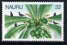 Nauru 1978-79 White-Capped Noddy in Coconut Palm 32c from def set unmounted mint, SG 185
