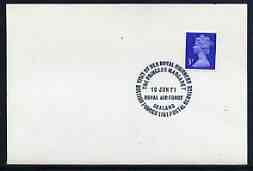 Postmark - Great Britain 1971 cover bearing special cancellation for Visit of Princess Margaret to RAF Sealand (BFPS)