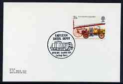 Postmark - Great Britain 1974 card bearing illustrated cancellation for Eastleigh Diesel Depot, Open Day