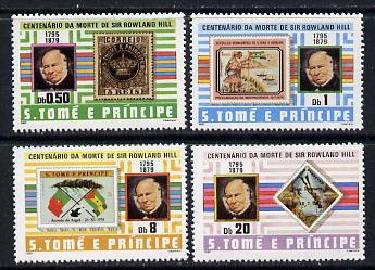 St Thomas & Prince Islands 1980 Rowland Hill set of 4 unmounted mint