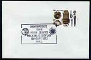Postmark - Great Britain 1972 cover bearing illustrated cancellation for Humberside's Own Home Service Philatelic Display