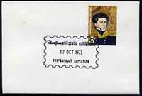 Postmark - Great Britain 1972 cover bearing illustrated cancellation for Rowntree's Philatelic Exhibition