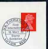 Postmark - Great Britain 1970 cover bearing special cancellation for UK Thematics 70, Stamp Exhibition