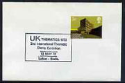 Postmark - Great Britain 1972 cover bearing special cancellation for UK Thematics 72, Stamp Exhibition