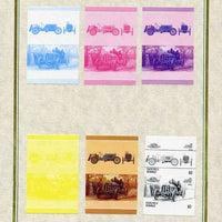 Tuvalu - Nanumea 1986 Cars #3 (Leaders of the World) $2 Locomobile 'Old Sixteen' set of 7 imperf progressive proof pairs comprising the 4 individual colours plus 2, 3 and all 4 colour composites mounted on special Format Internati……Details Below