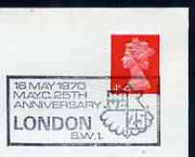 Postmark - Great Britain 1970 cover bearing illustrated cancellation for MAYC 25th Anniversary (Methodist Church) showing Scallop shell