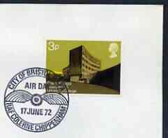 Postmark - Great Britain 1972 cover bearing illustrated cancellation for City of Bristol RAFA Air Day