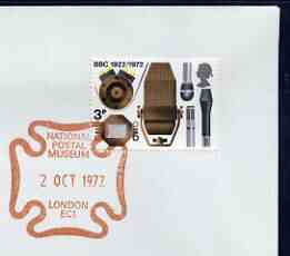 Postmark - Great Britain 1972 cover bearing illustrated cancellation for National Postal Museum