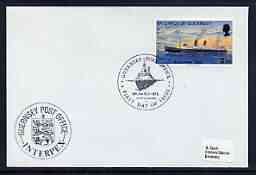 Guernsey 1973 St Julien Mail Packet Boat 2.5p on cover with illustrated first day cancel