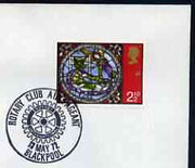 Postmark - Great Britain 1972 cover bearing illustrated cancellation for Rotary Club Air Pageant, Blackpool