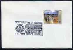 Postmark - Great Britain 1972 cover bearing illustrated cancellation for Rotary - 50 Years in Bedford