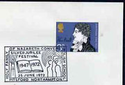 Postmark - Great Britain 1972 cover bearing illustrated cancellation for Holy Family of Nazareth Convent Polish School Silver Jubilee