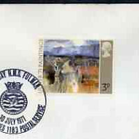Postmark - Great Britain 1971 cover bearing illustrated cancellation for Air Day HMS Fulmar (BFPS)