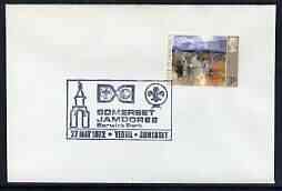Postmark - Great Britain 1972 cover bearing illustrated cancellation for Somerset Jamboree, Barwick Park