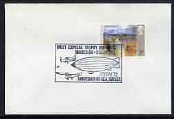 Postmark - Great Britain 1972 cover bearing illustrated cancellation for Saily Express Trophy Air Race Shoreham-Biggin Hill