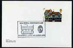 Postmark - Great Britain 1975 card bearing illustrated cancellation for 26th NEPA Convention, Sunderland, showing early Tram
