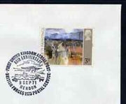 Postmark - Great Britain 1971 cover bearing illustrated cancellation for 60th Anniversary First UK Aerial Post, Hendon (BFPS)