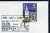 Postmark - Great Britain 1973 cover bearing illustrated cancellation for York Coin & Stamp Fair