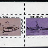Eynhallow 1982 Submarines (Argonaut & U24) perf set of 2 values (40p & 60p) unmounted mint