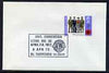 Postmark - Great Britain 1972 cover bearing illustrated cancellation for Lions International District Convention. Gt Yarmouth
