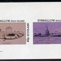 Eynhallow 1982 Submarines (Argonaut & U24) imperf set of 2 values (40p & 60p) unmounted mint