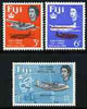 Fiji 1964 25th Anniversary of First Fiji-Tonga Airmail Service perf set of 3 unmounted mint, SG 338-40