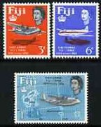 Fiji 1964 25th Anniversary of First Fiji-Tonga Airmail Service perf set of 3 unmounted mint, SG 338-40