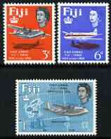 Fiji 1964 25th Anniversary of First Fiji-Tonga Airmail Service perf set of 3 unmounted mint, SG 338-40