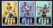 Fiji 1971 Fourth South Pacific Games perf set of 3 unmounted mint, SG 451-53