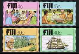Fiji 1979 Centenary of Arrival of Indians perf set of 4 unmounted mint, SG 568-71
