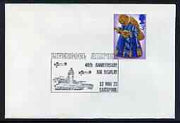 Postmark - Great Britain 1973 cover bearing illustrated cancellation for Liverpool Airport 40th Anniversary Air Display