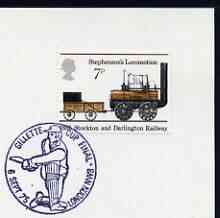 Postmark - Great Britain 1975 cover bearing special illustrated cancellation for Gillette Cricket Cup Final