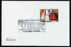 Postmark - Great Britain 1975 card bearing illustrated cancellation for Settle-Carlisle Railweay Centenary showing Viadict