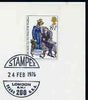 Postmark - Great Britain 1976 card bearing special cancellation for Stampex 1976 (200 Years USA)