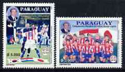 Paraguay 2002 Football World Cup (Japan/Korea) perf set of 2 unmounted mint (only 15,000 produced)