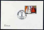 Postmark - Great Britain 1975 card bearing illustrated cancellation for Everton Kick-Off In UEFA Cup
