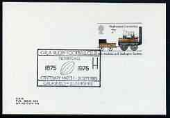 Postmark - Great Britain 1975 card bearing illustrated cancellation for Gala RuGreat Britainy Football Club, Galashiels