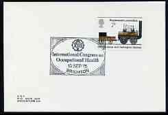 Postmark - Great Britain 1975 card bearing illustrated cancellation for International Congress Occupational Health