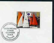 Postmark - Great Britain 1975 card bearing special cancellation for Financial Times Clipper Race (BFPS)