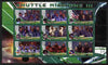 Malawi 2010 Space Shuttle Missions #03 perf sheetlet containing 9 values fine cto used