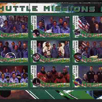 Malawi 2010 Space Shuttle Missions #03 perf sheetlet containing 9 values unmounted mint