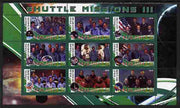 Malawi 2010 Space Shuttle Missions #03 perf sheetlet containing 9 values unmounted mint