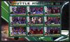Malawi 2010 Space Shuttle Missions #03 imperf sheetlet containing 9 values unmounted mint