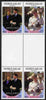 Tuvalu - Nukulaelae 1986 Royal Wedding (Andrew & Fergie) 60c perf inter-paneau gutter block of 4 (2 se-tenant pairs) overprinted SPECIMEN in silver (Italic caps 26.5 x 3 mm) unmounted mint from Printer's uncut proof sheet