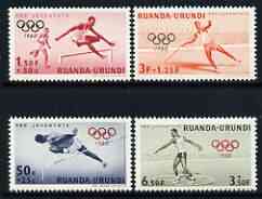 Ruanda-Urundi 1960 Child Welfare - Rome Olympic Games perf set of 5 unmounted mint, SG 223-27