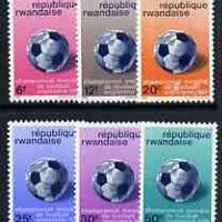 Rwanda 1966 World Cup Football perf set of 6 unmounted mint, SG 174-79