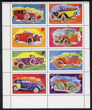 Nagaland 1974 Vintage Cars (Churchill Birth Centenary) perf set of 8 values (2c to 60c) unmounted mint