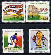 El Salvador 1986 World Cup Football Championships perf set of 4 unmounted mint, SG 1925-28