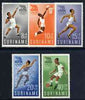 Surinam 1960 Rome Olympic Games perf set of 5 unmounted mint, SG 471-75